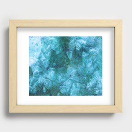 Blue Ice Water  Recessed Framed Print