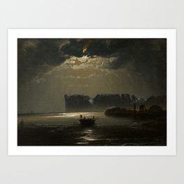 The North Cape by Moonlight by Peder Balke, ,1848 Art Print