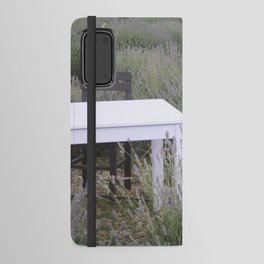 Table For Three In A Lavender Field Photography Android Wallet Case