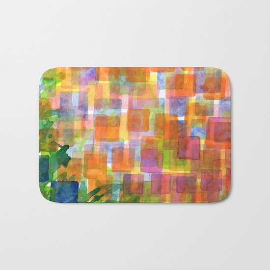 Magnified Detail of a Blossom Bath Mat