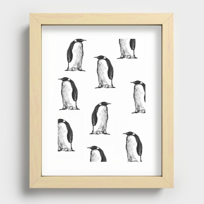 Arctic Penguins Bet This Would Look Good On The Dancefloor, No Wall Recessed Framed Print