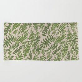 Botanical Fern Beach Towel
