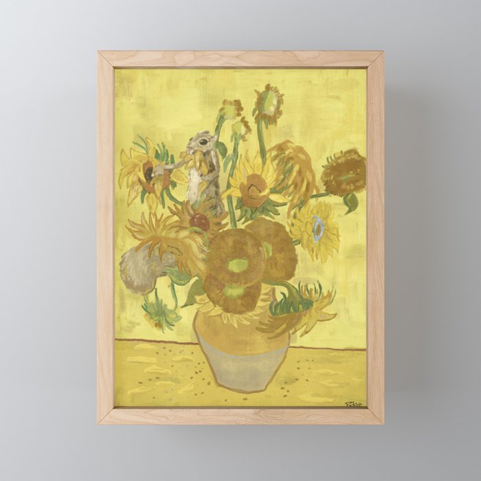 Sunflower Bob Framed Mini Art Print