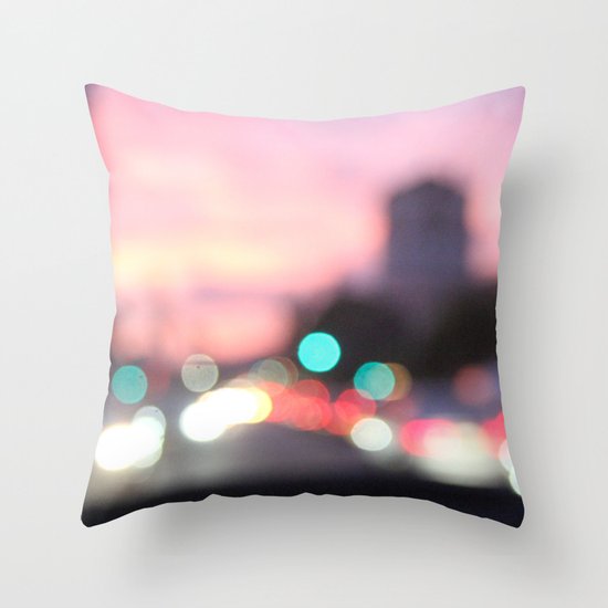 evening road Throw Pillow