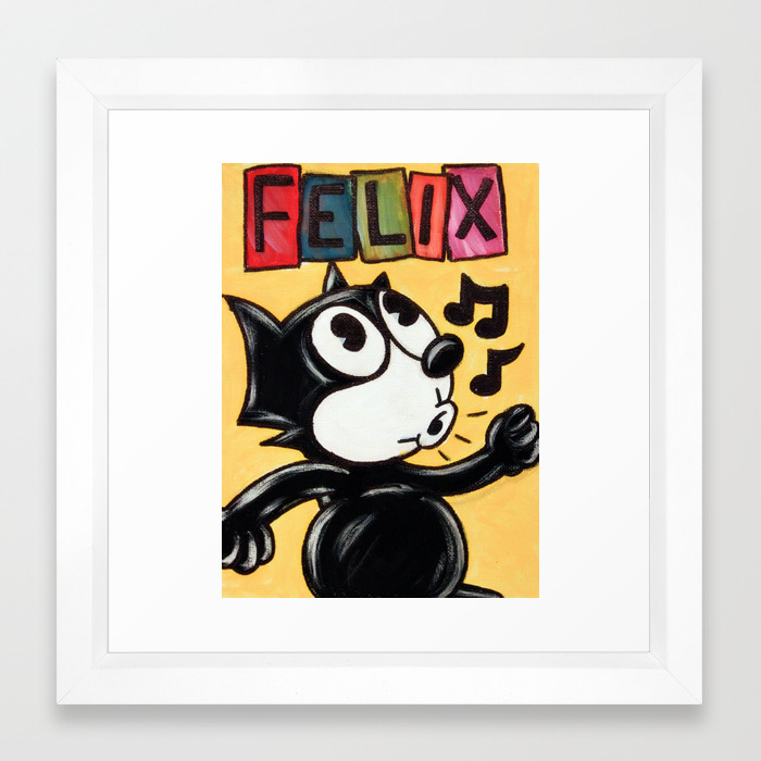 Felix The Cat Framed Art Print By Msgimaging Society6
