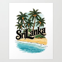 Tropical Serenity - Sri Lanka  Art Print