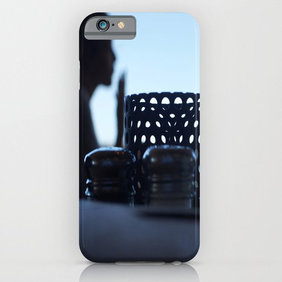 breakfast at Tiffany's in blue iPhone & iPod Case