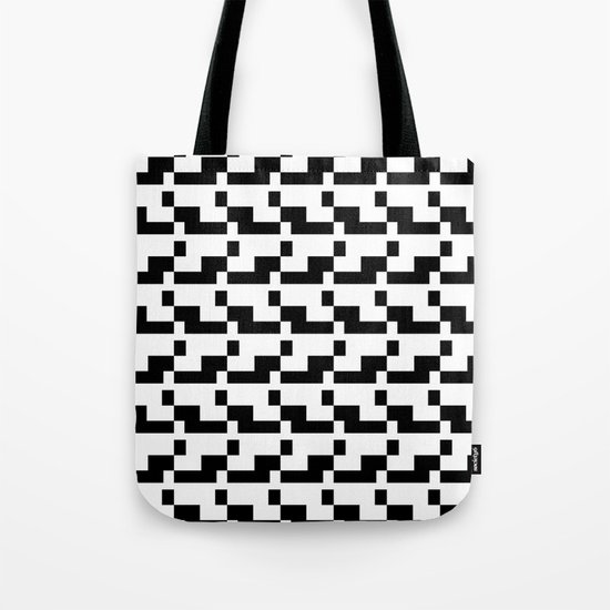 Blankaart Black & White Pattern Tote Bag