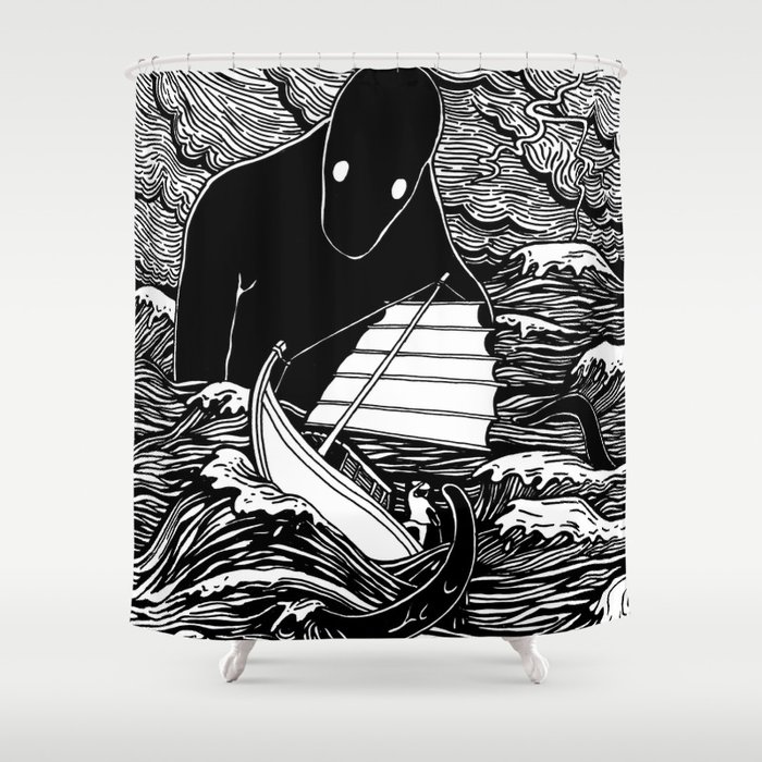Umibōzu 海坊主 Shower Curtain By Andrewhenry Society6