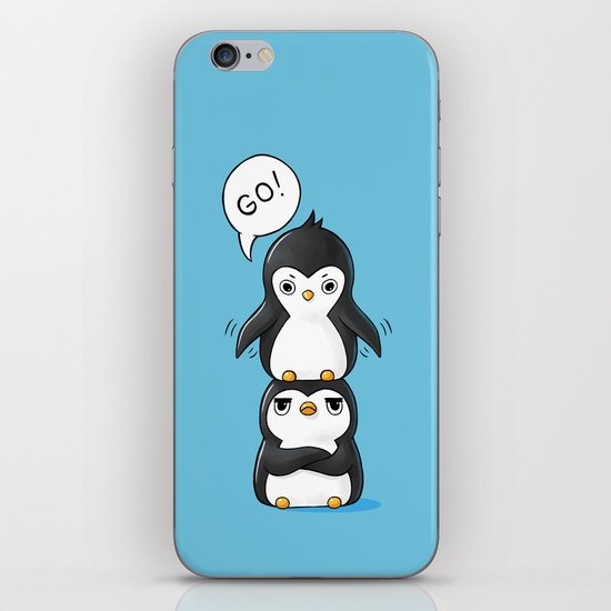 Penguins iPhone & iPod Skin