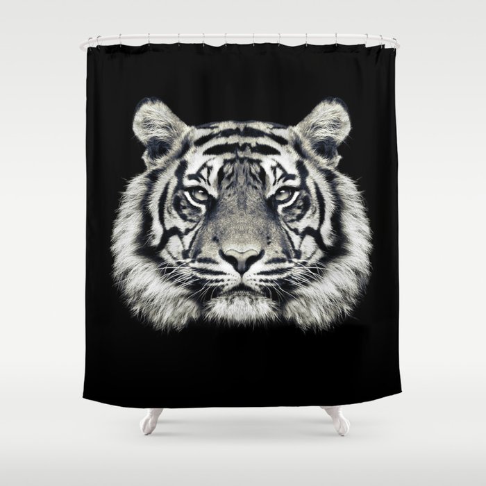 Tiger Portrait Shower Curtain