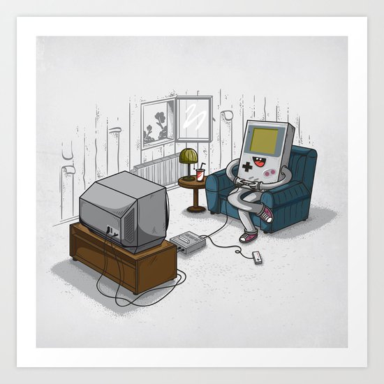 True Computer Love Art Print