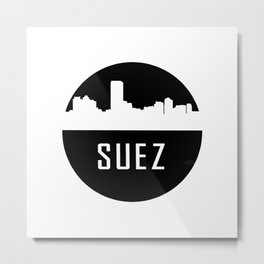 Suez, Egypt Metal Print | Travel, Suez, Towny, Graphicdesign, Buildings, Skyline, Oldcity, Blackandwhite, Place, Bornin 