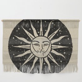 Moon & Sun Paper Linocut Wall Hanging