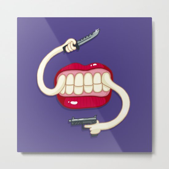 Armed to the Teeth Metal Print