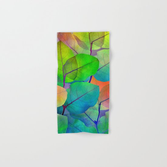 Translucent Leaves Hand & Bath Towel