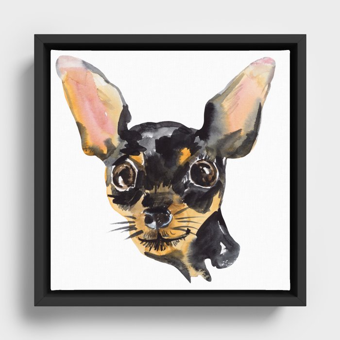 Chihuahua Framed Canvas