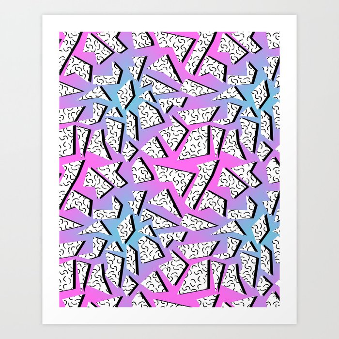 Gnarly - retro memphis throwback pattern print 1980s 80's style