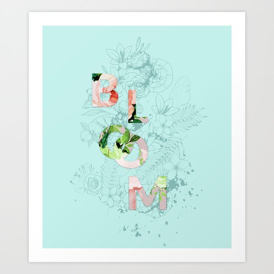 Vintage Bloom V2 #society6 Art Print