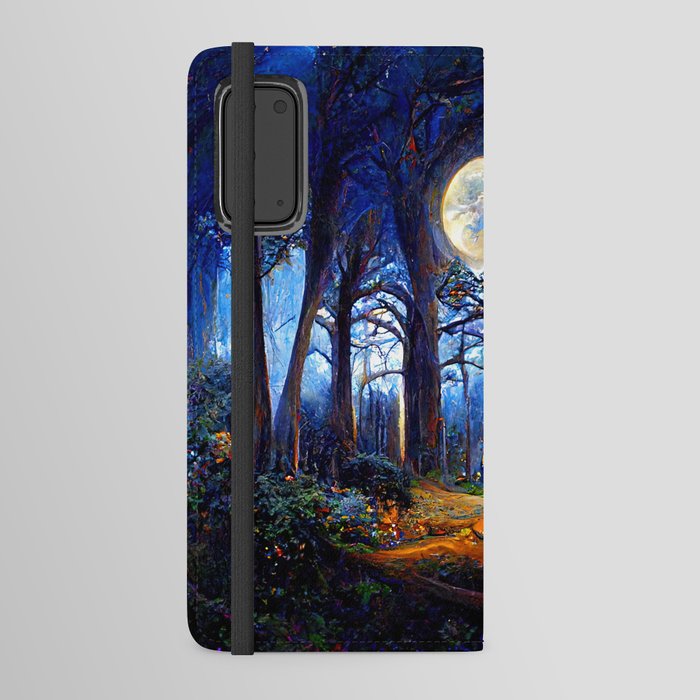 During a full moon night Android Wallet Case