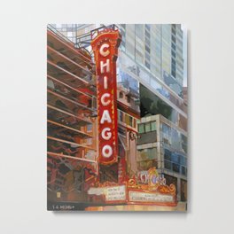 Chicago Theater Metal Print