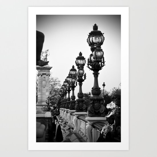 PARIS Alexandre III bridge Art Print