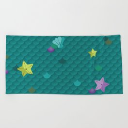 Mermaid Tales Beach Towel