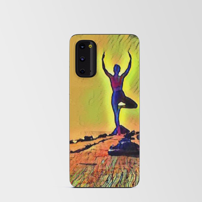 Woman Doing Yoga 4 Android Card Case