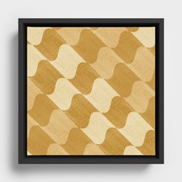 Fabric Textile Pattern Design Framed Canvas