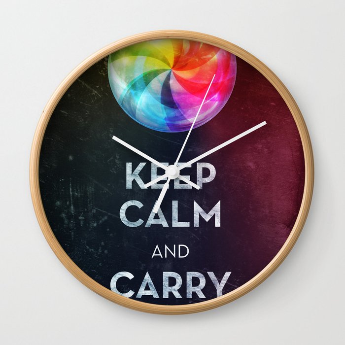 Keep Calm Wall Clock