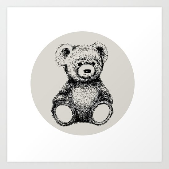 Teddy Bear Art Print