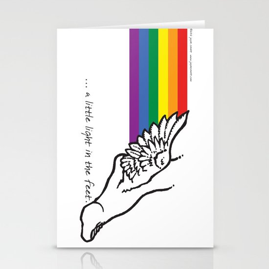 A Little Light In the Feet Stationery Cards