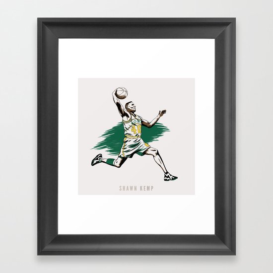 Shawn Kemp Framed Art Print