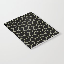 Black and Green Tessellation Line Pattern 12 Pairs DE 2022 Trending Color Desert Sage DET505 Notebook