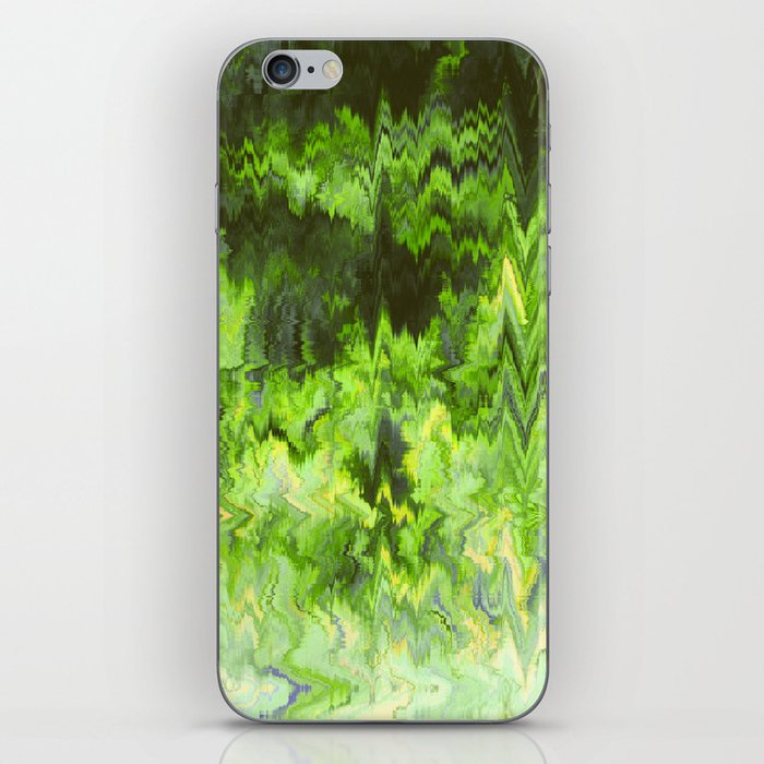 Acid Green Distortion  iPhone Skin