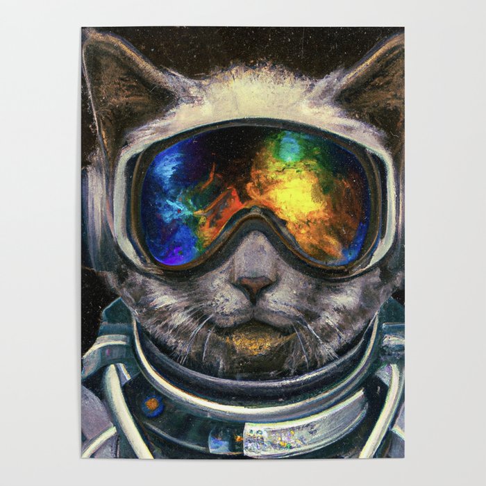 Astro Cat Poster