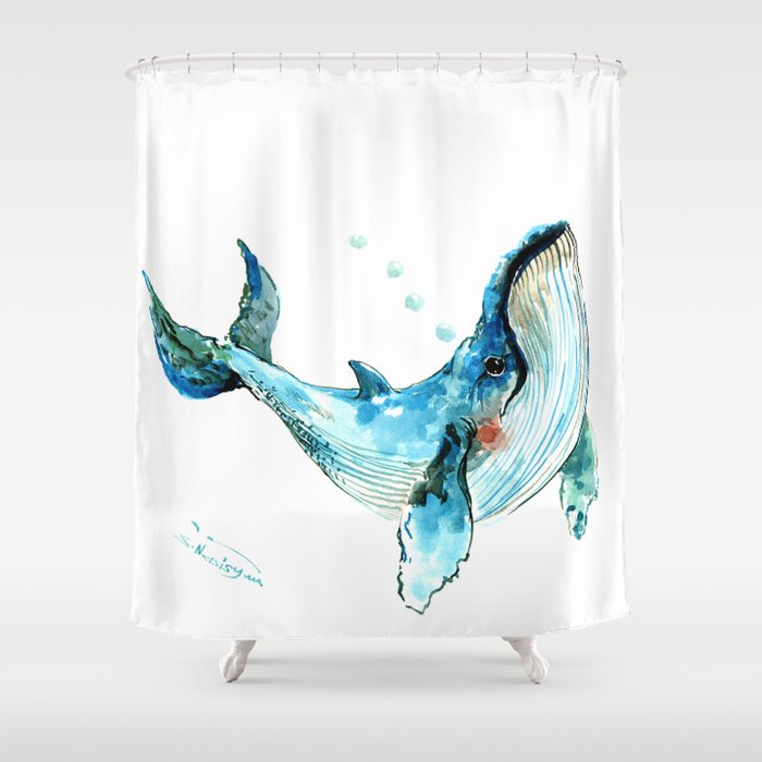 Humpback Whale Artwork Children Illustration Cute Little Whale