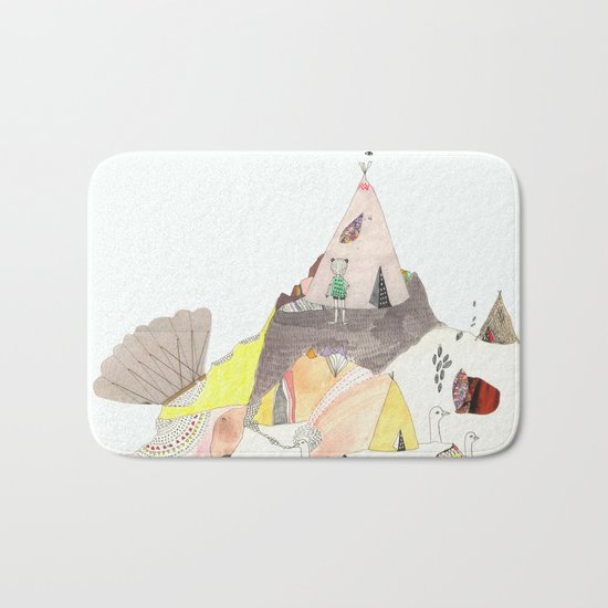 Kids Discover Magic Mountain Bath Mat