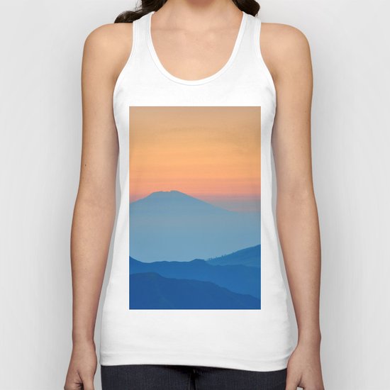 Orange Valley #mountains Unisex Tank Top