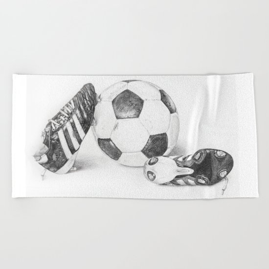 Football Beach Towel