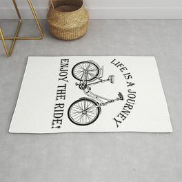 Life Is A Journey Enjoy The Ride Bicycle Rug