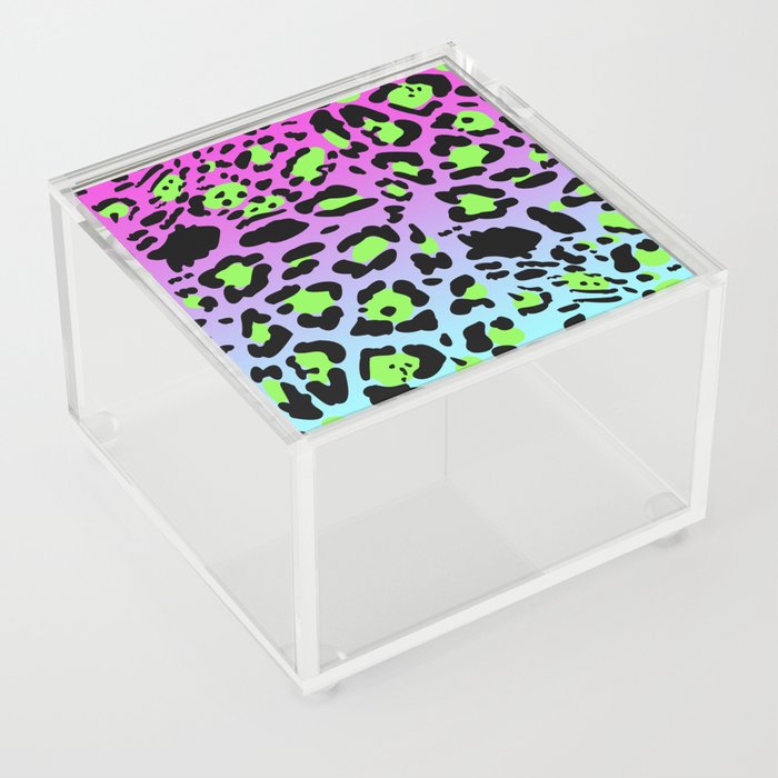 Bright Leopard Print 03 Acrylic Box