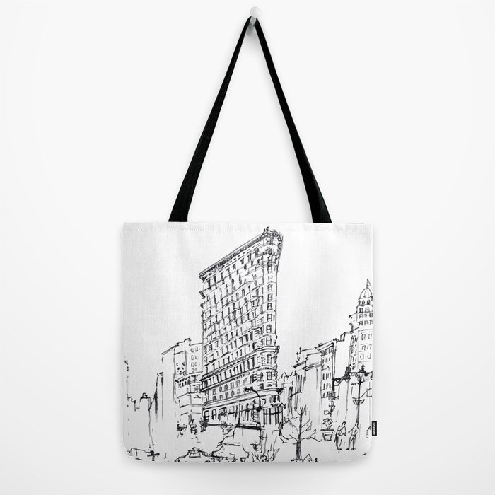 City Sketch Canvas Tote Bag Book Bag Book Tote City -  Canada