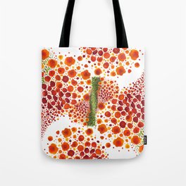 Paths of Color [Red, Orange and Green] Tote Bag