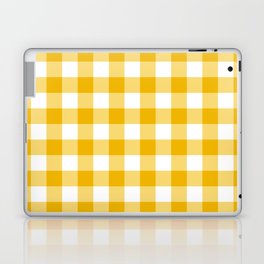 Classic Check - mustard yellow Laptop Skin