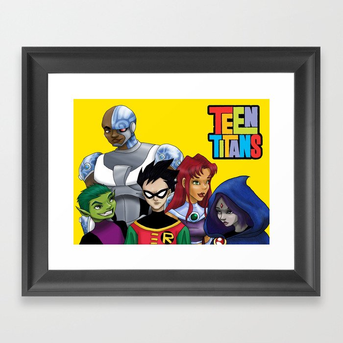Teen Titans Framed Art Print