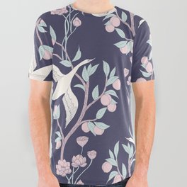 Into My Arms Swan Chinoiserie All Over Graphic Tee