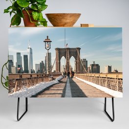 Brooklyn Bridge and Lower Manhattan Skyline | Travel Photography Credenza