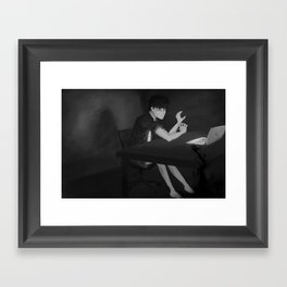 The Dangers of Working Too Late Framed Art Print
