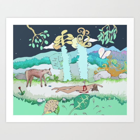 Deer Art Print